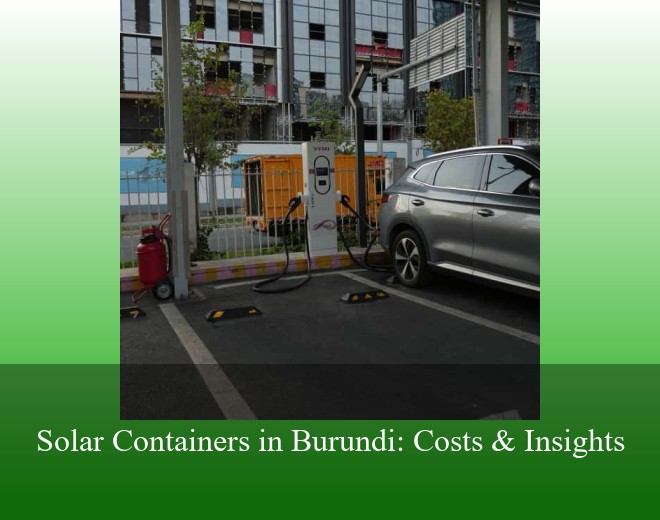 Solar Containers in Burundi: Costs & Insights